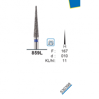 Mũi mài trụ thuôn đầu nhọn 859L DFS - Hộp 5 mũi