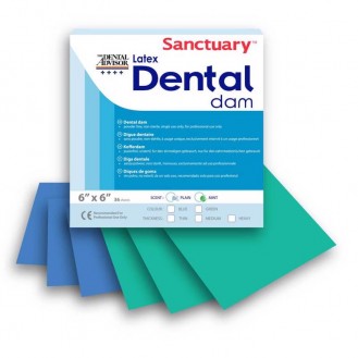 Đê cao su bảo vệ miệng - Latex Dental Dam - Hộp 52 miếng