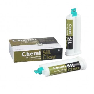 Chất lấy dấu làm răng tạm Chemisil Clear - Cặp ống
