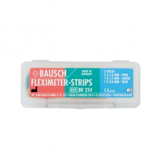 Miếng cao su đo độ dày của vật liệu làm máng nhai  Fleximeter strips -3 strips assorted - cái