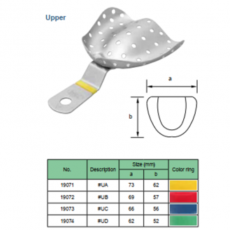 Khay lấy dấu mất răng toàn bộ Edentulous Jaw - Cái