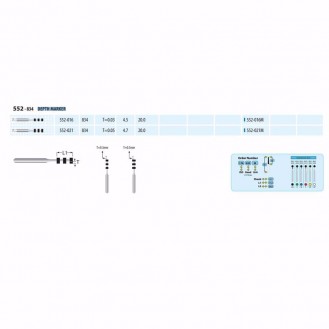 Mũi khoan kim cương FG 552 - 834 DEPTH MARKER - Cái